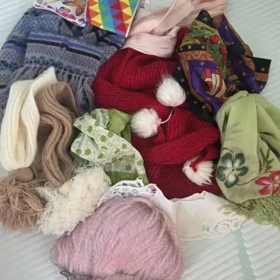 Pink Wig, Scarves, Lace Collars, Cover-up & More