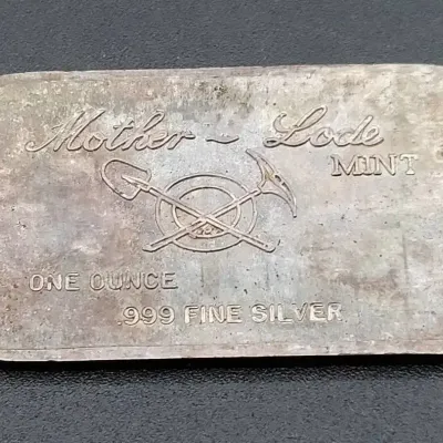 Vintage 1973 "First Love" 1 oz .999 Fine Silver Art Bar 