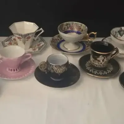 Antique & Vintage Tea Cups & Saucers, 11 Sets