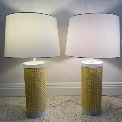 Rattan Look Plasticcane Lamps