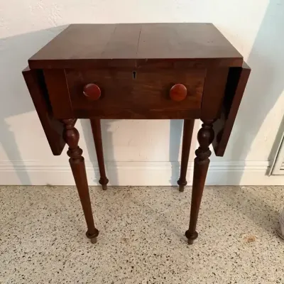 Antique Drop-Leaf Side Table