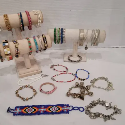 38 Ladies Costume Jewelry Bracelets 