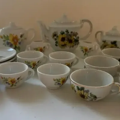 Vintage Ceramic Miniature Tea Set