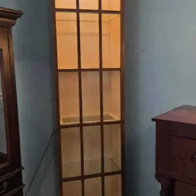 Tall Lighted Curio Cabinet, A Collectors Edition By Baker Furniture