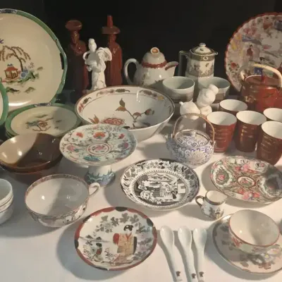 Huge Oriental Style Lot of China, Porcelain, Figurines & More