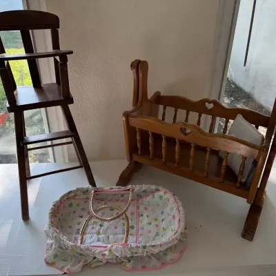 Collection Of Vintage-Style Miniature Doll Furniture