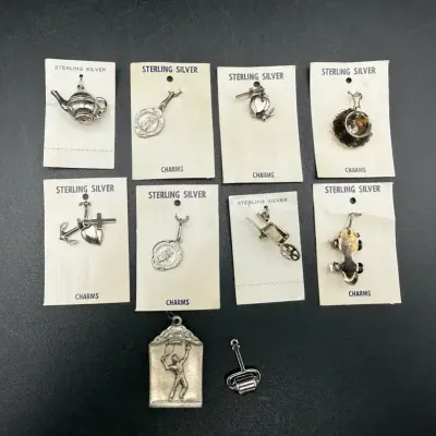 10 Sterling Silver Charms