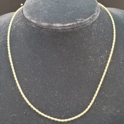 925 Sterling Silver 18" Rope Chain Necklace