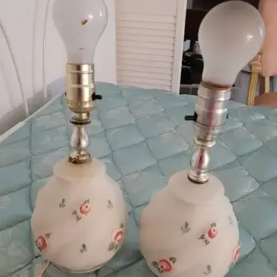 Pair of  Mid-Century Boudoir Lamps 