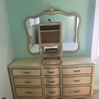 Touraine Collection By Drexel Furniture A Dresser, Nightstand & Mirror