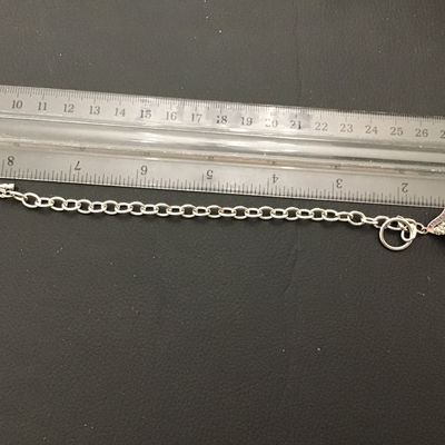 Pave Set Rhinestone 925 Hersheys Kiss Bracelet