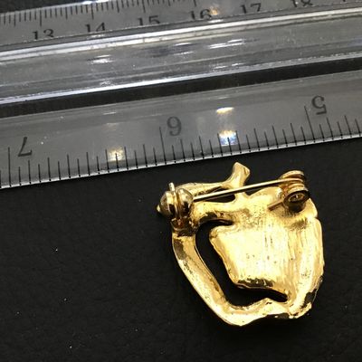 Rhinestone Apple pin
