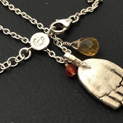 Liza Shtromberg Hand Sculpture Sterling Crystal Artisan Signed Designer
