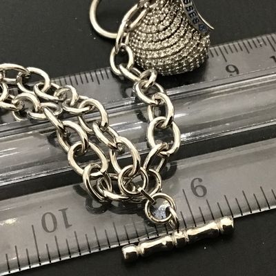 Pave Set Rhinestone 925 Hersheys Kiss Bracelet