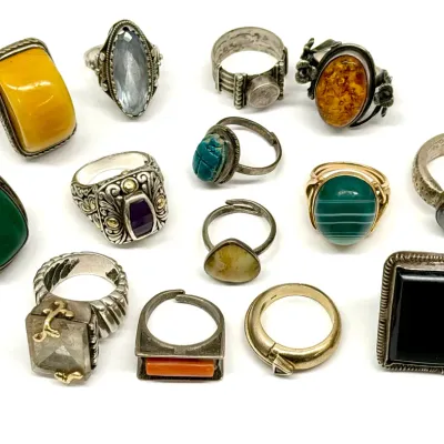 Sale Photo Thumbnail #32: Sterling Silver Rings 