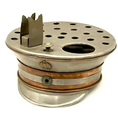 Sale Photo Thumbnail #2: Trench Art Captains Hat Cigar Rack with Cutter