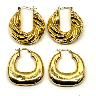 Sale Photo Thumbnail #18: Gold Earrings 