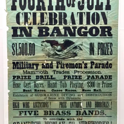 Sale Photo Thumbnail #68: Bangor Maine 4th of July Broadside 