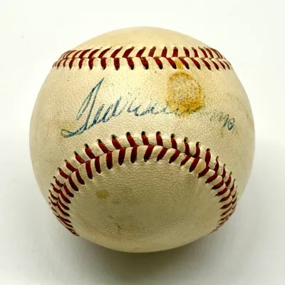 Sale Photo Thumbnail #13: Signed Ted Williams Ball 
