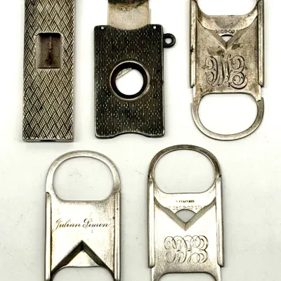 Sale Photo Thumbnail #77: Sterling Cigar Cutters 