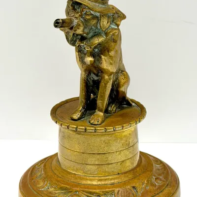 Sale Photo Thumbnail #57: Figural Fancy Dog Cigar Lighter 