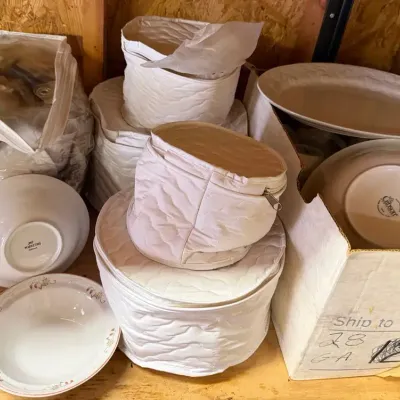 2 Sets Of Dishes, Plates, Mugs