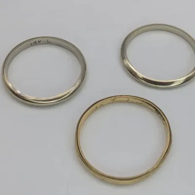 Three 14K Gold Bands