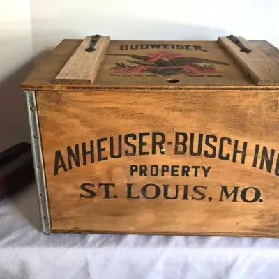 Vintage Billy Clubs, Budweiser Box, & Hat Stretcher