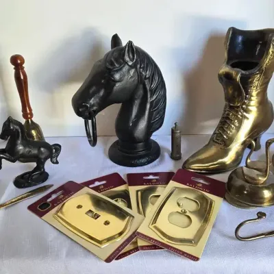 Brass & Cast Metal Decor; Horse Head, Baldwin Brass Switchplates