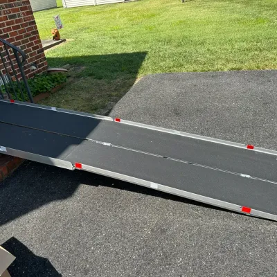 Folding Aluminum Ramp and Small Single Step Ramp 