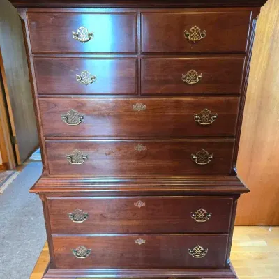 Jamestown Sterling Chest on Chest Tall Dresser 
