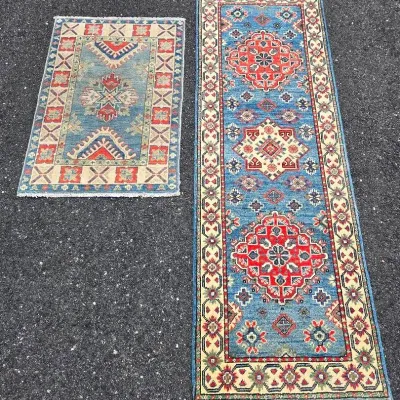 Handwoven Wool Runner Rug & Mat 