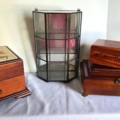Jewelry Boxes, Lane Chest, Glass Display Cabinet 