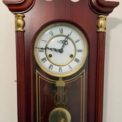 D & A Chiming Regulator-Style Wall Clock