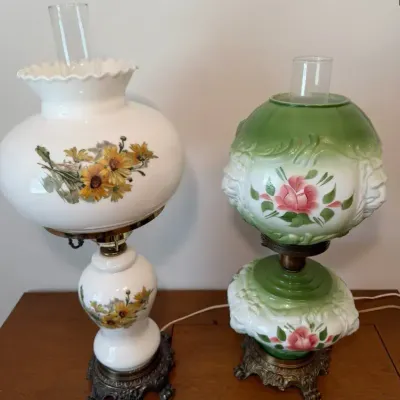 Pair of Gone With The Wind Lamps
