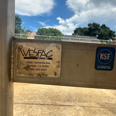 WSFAC NSF Stainless-Steel Commercial Work Table with Shelf and Casters