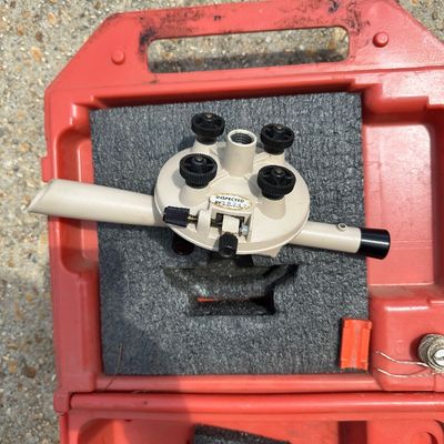 David White Meridian L6-20A Optical Level Surveying Kit with Tripod, Grade Rod & Case