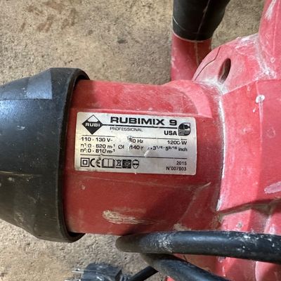 RUBI Rubimix 9 Professional Electric Mortar & Concrete Mixer – 1200W