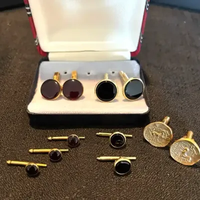 Sale Photo Thumbnail #63: Swank reproduction stater cufflinks