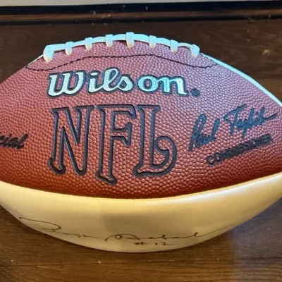 Sale Photo Thumbnail #25: Nfl signed football roger staubach steve largent