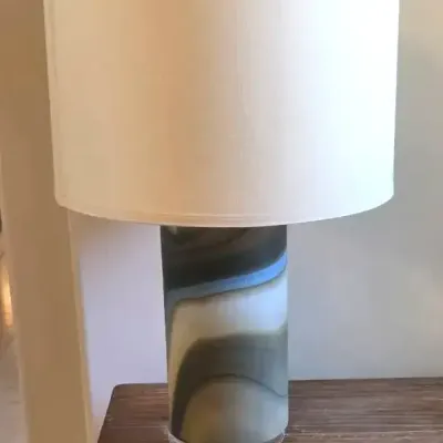 Sale Photo Thumbnail #23: Pretty swirl glass lamp 2