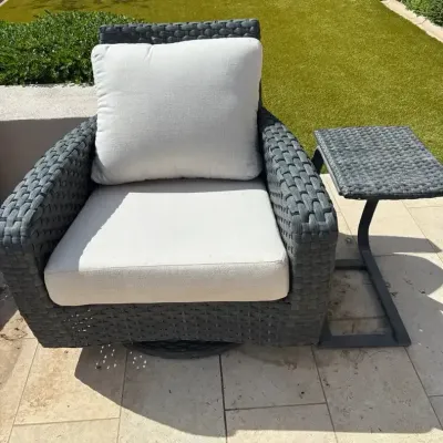 Sale Photo Thumbnail #98: Lane venture faux rattan swivel rocker