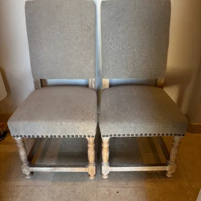 Sale Photo Thumbnail #83: Nailhead side chairs