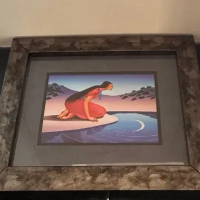 Sale Photo Thumbnail #75: R c gorman reflections lithograph