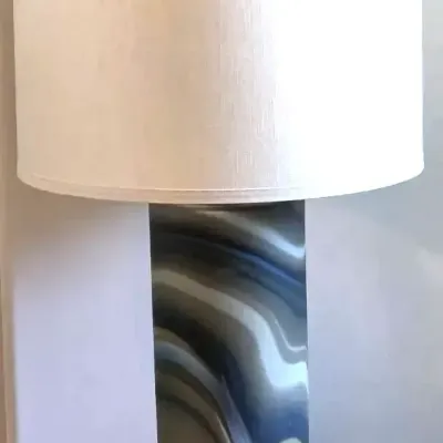 Sale Photo Thumbnail #62: Swirl glass lamp 1