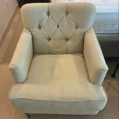 Sale Photo Thumbnail #92: Linen style armchair 1
