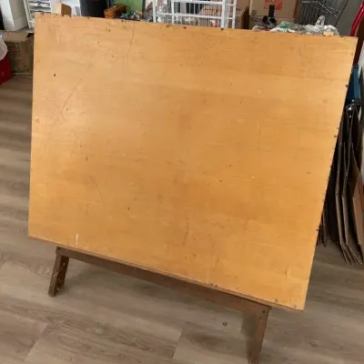 Large Wooden Drafting Table