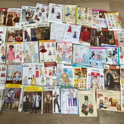 Sewing Patterns including Costume, Doll and Baby Sets