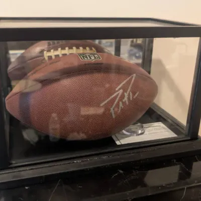 Official Wilson NFL Pro-Grip / Official-size Football Autographed by Long-time Star NFL Quarterback