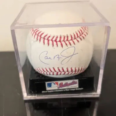 Baseball Signed by Baltimore Orioles Hall of Famer Cal Ripken Jr